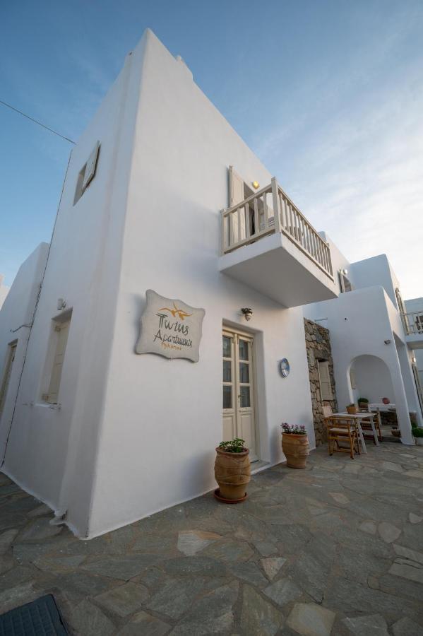 Twins-Trisa Apartments Ornos  Luaran gambar